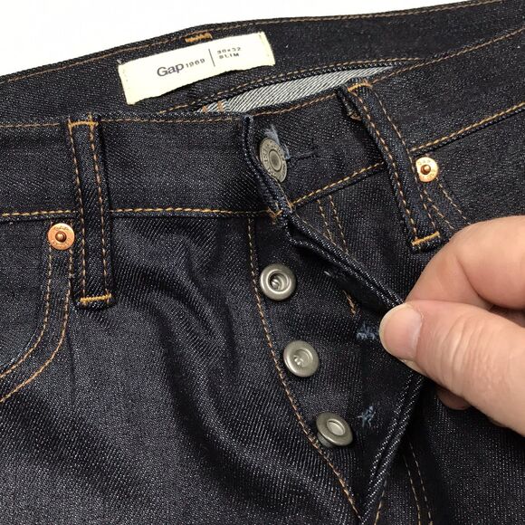 GAP SELVEDGE DENIM JEANS/ men 30/32(NWOT) - Picture 6 of 16